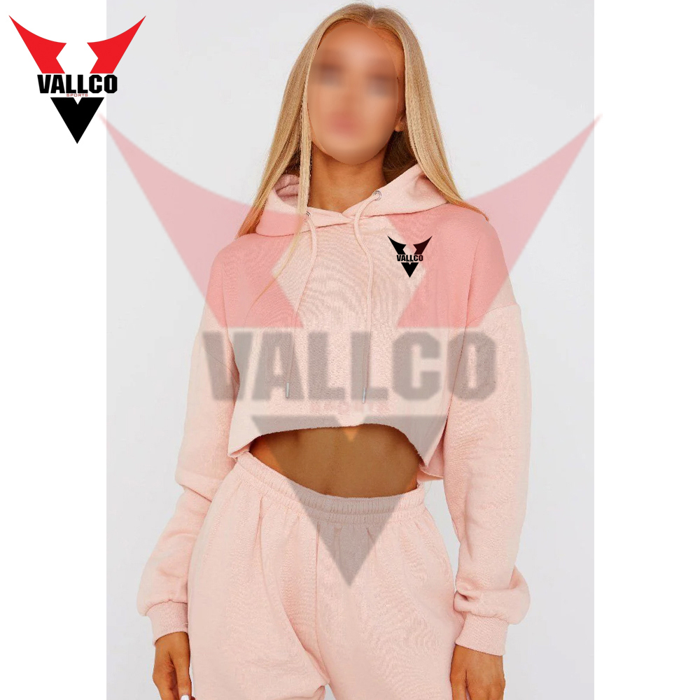Best Material Wholesale Price Ladies Gym Crop Top Tracksuits Casual 2 Piece Tracksuit Set  - view 16