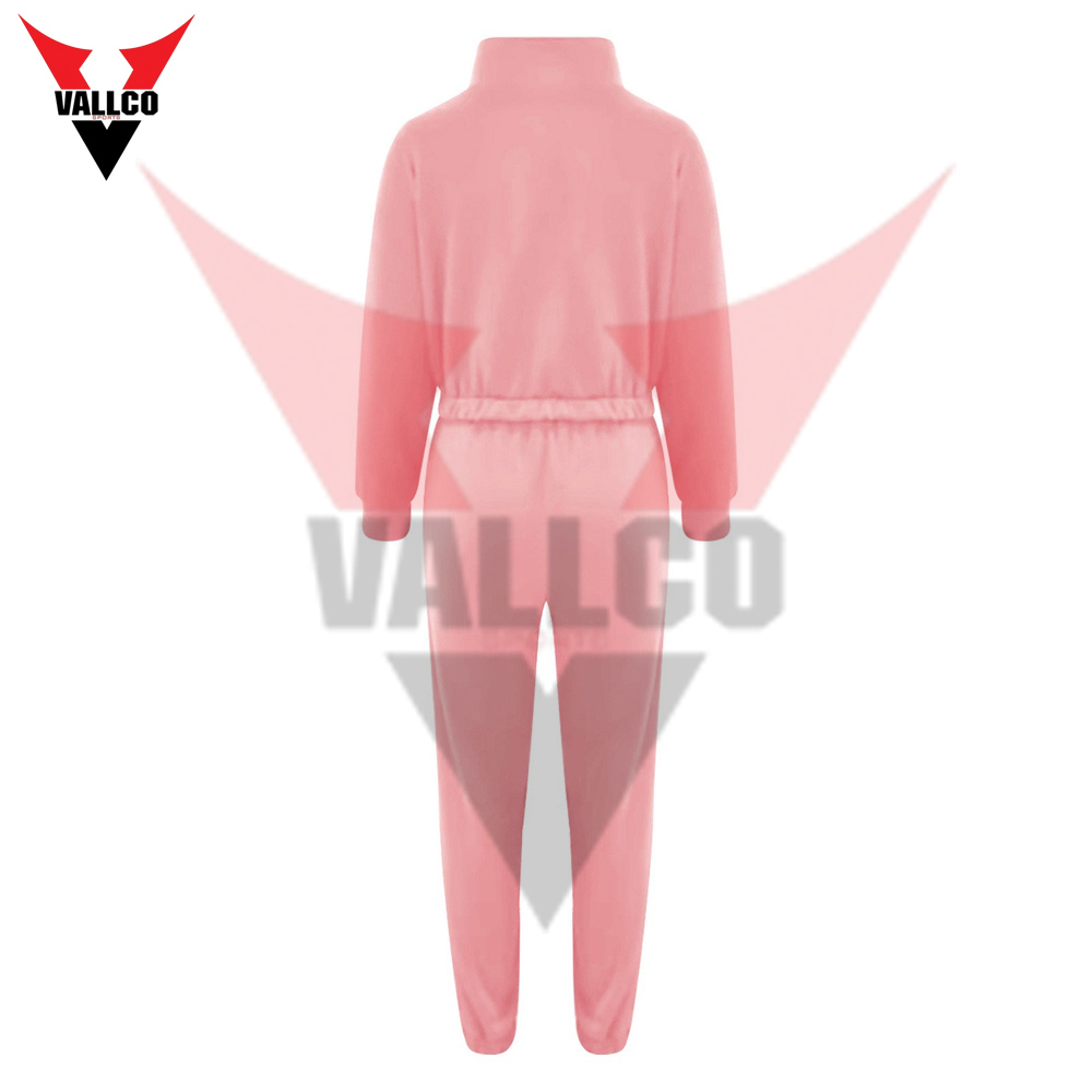 Tracksuit Women Full Set Casual 2 Piece Outfits Plain Long Sleeve Cropped Tracksuits - view 3