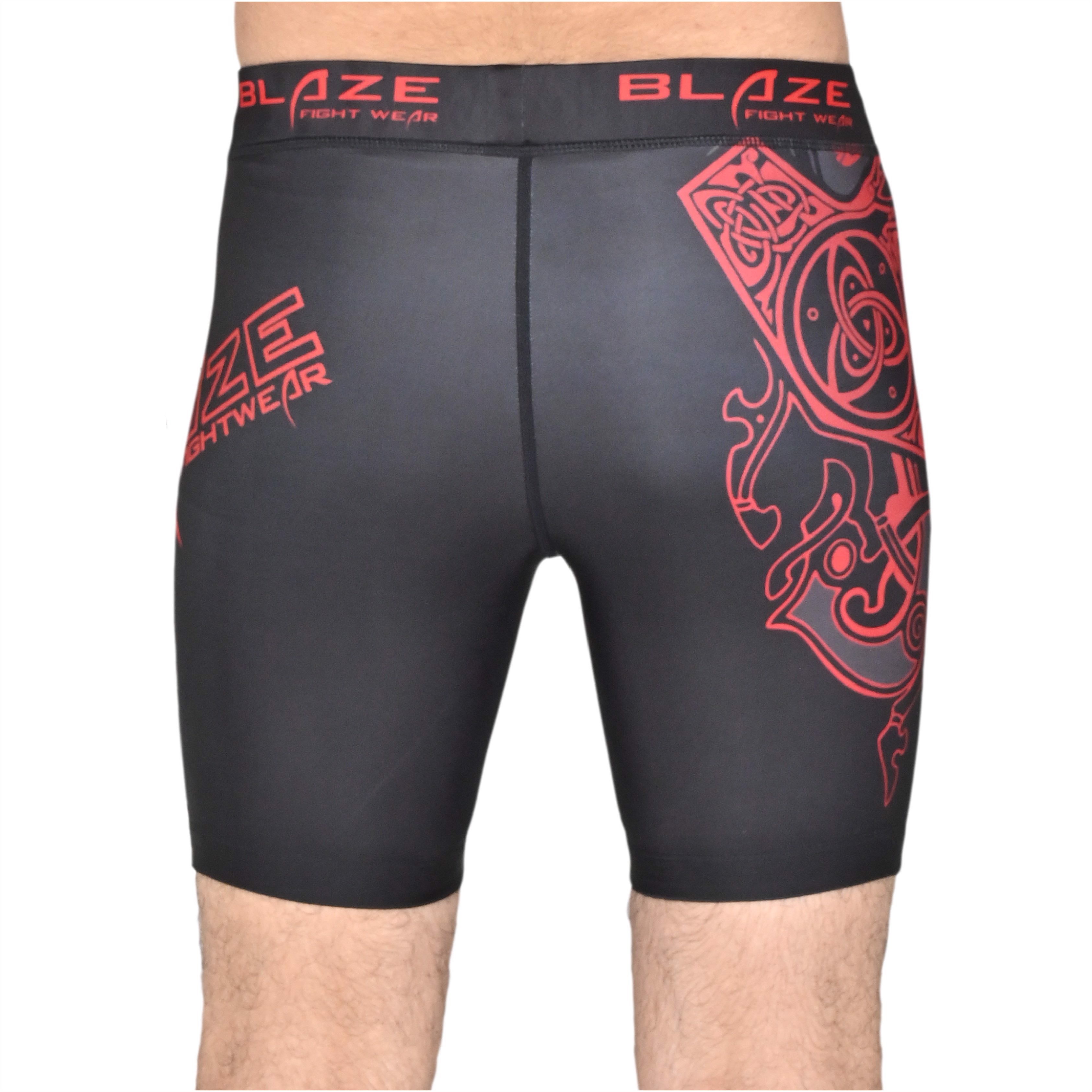 custom sublimation compression short running bjj workout short training and athlete compressinshort - view 4