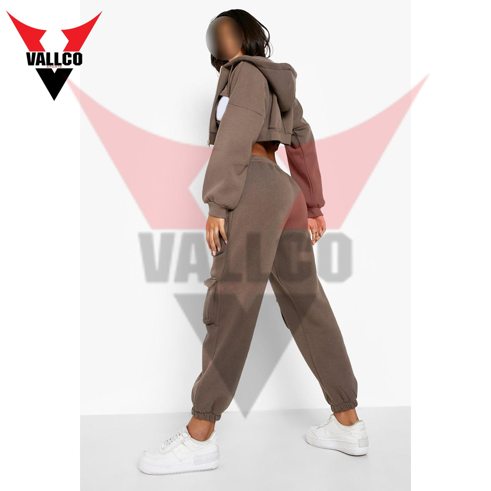 Women Pullover  Casual Wear In Brown Color Best Quality Long Sleeve Crop Top Tracksuits - view 10