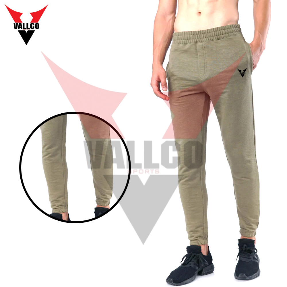 Autumn Winter Fleece Jogging Pants With Side Pockets High Waist Green Color Fleece Joggers - view 16