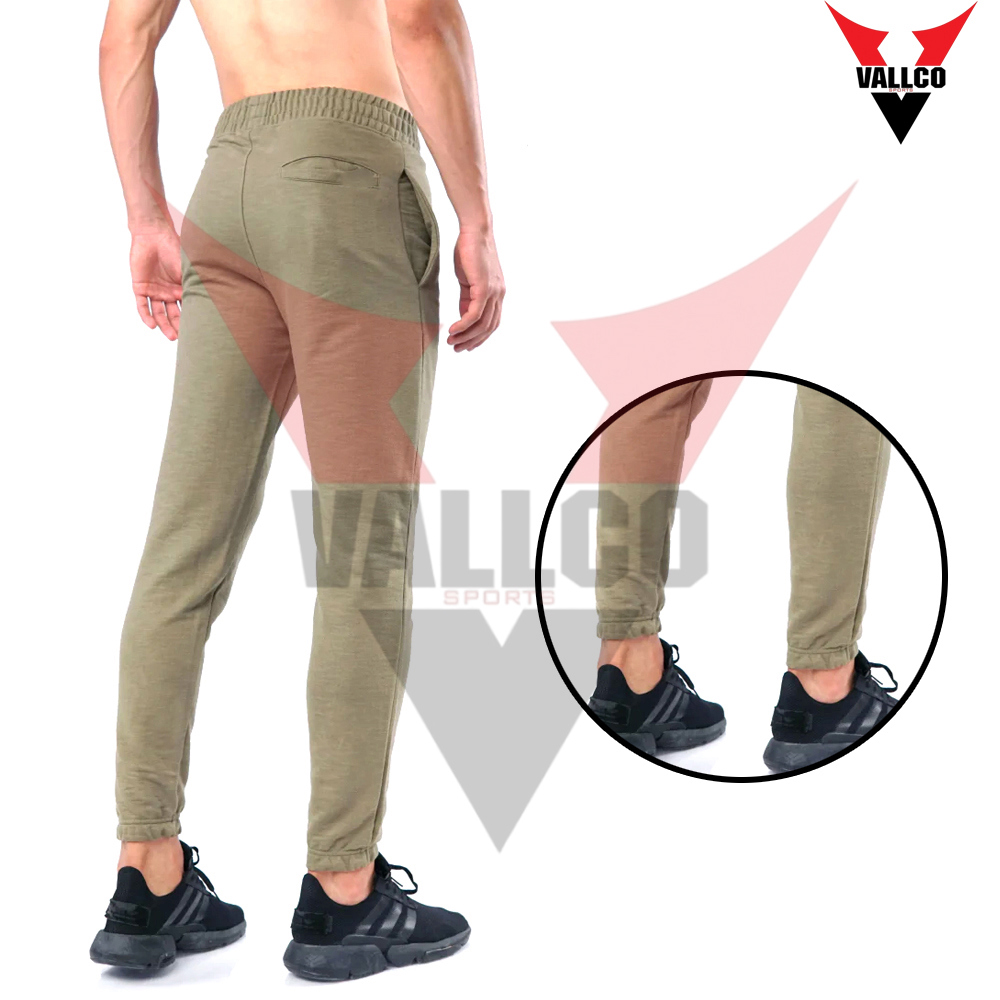 Autumn Winter Fleece Jogging Pants With Side Pockets High Waist Green Color Fleece Joggers - view 18