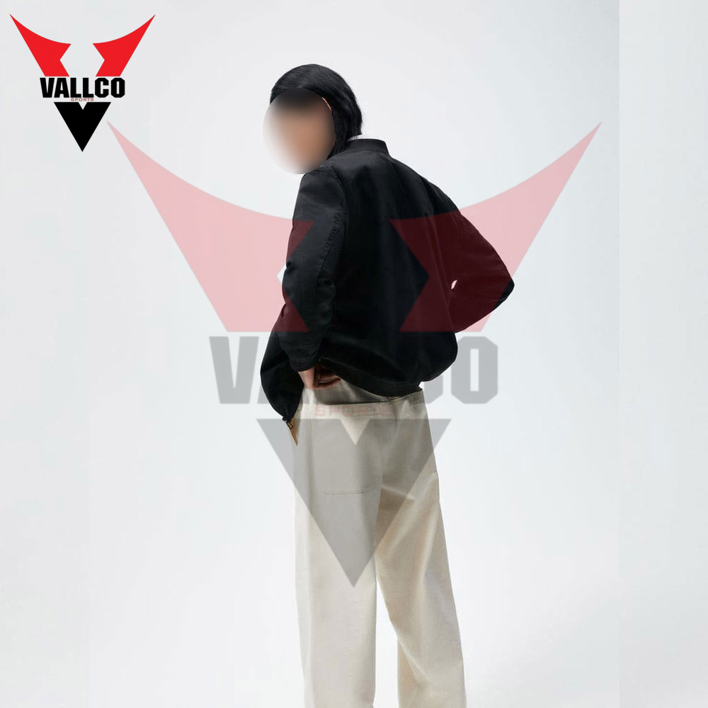 Black Color Good Quality With Reasonable Price Breathable Men Wear Bomber Jacket - view 8