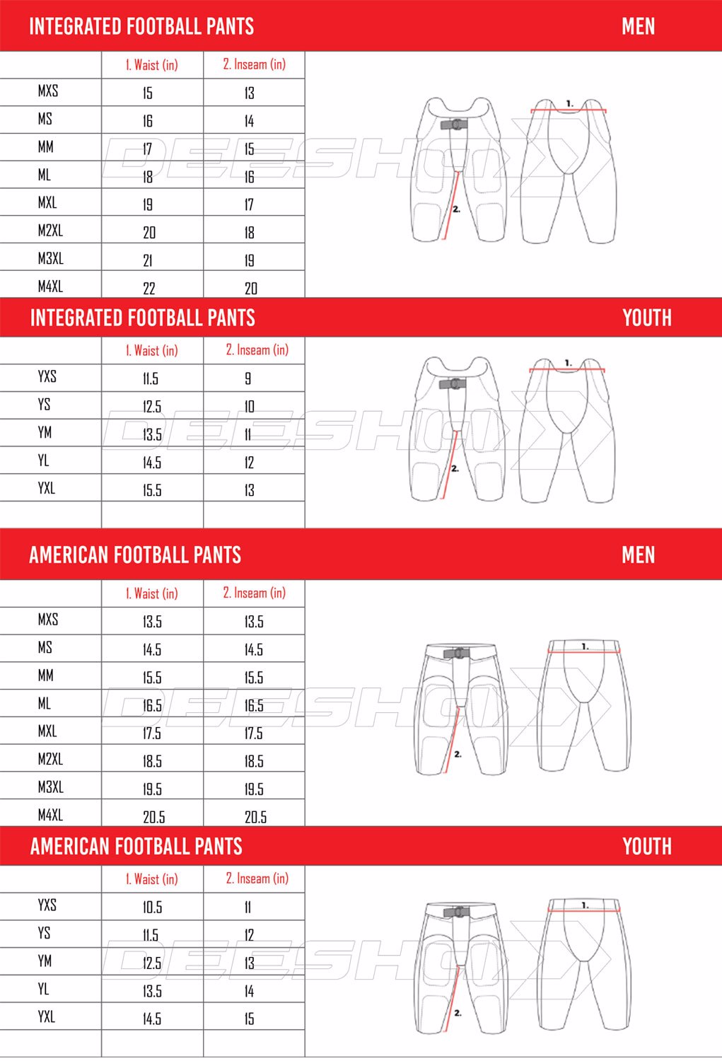 Custom Men Series Solid Integrated Football Pants 1