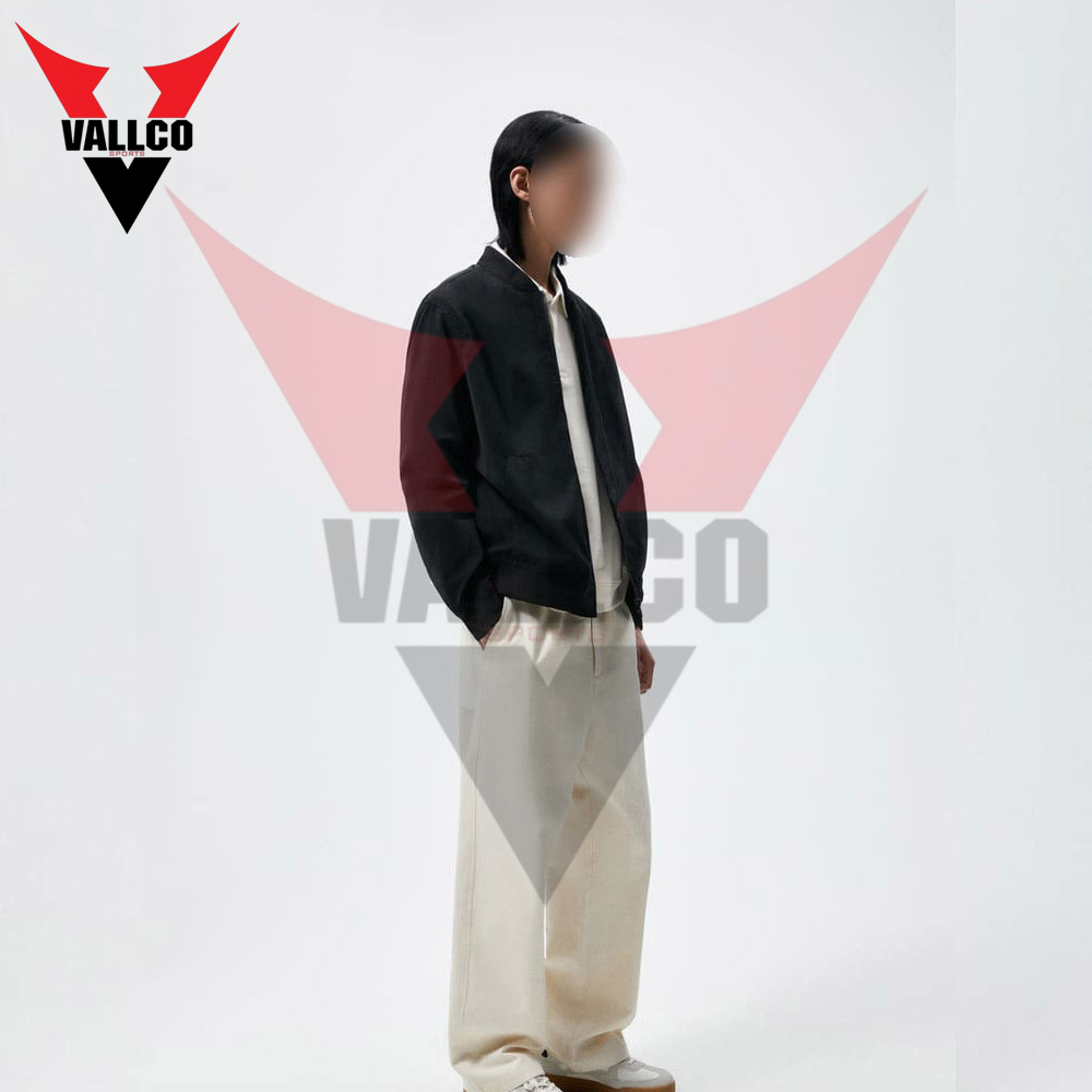 Black Color Good Quality With Reasonable Price Breathable Men Wear Bomber Jacket - view 16