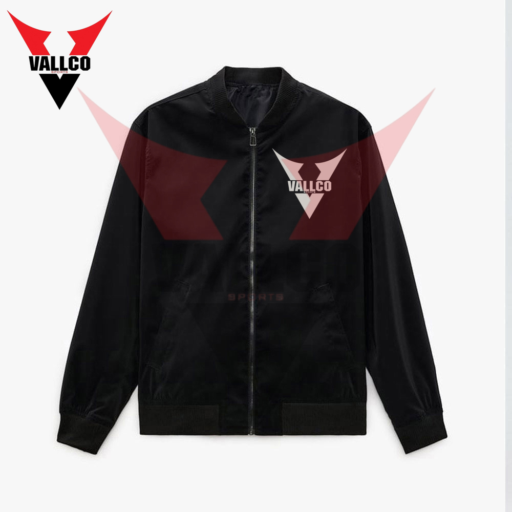 Black Color Good Quality With Reasonable Price Breathable Men Wear Bomber Jacket - view 17