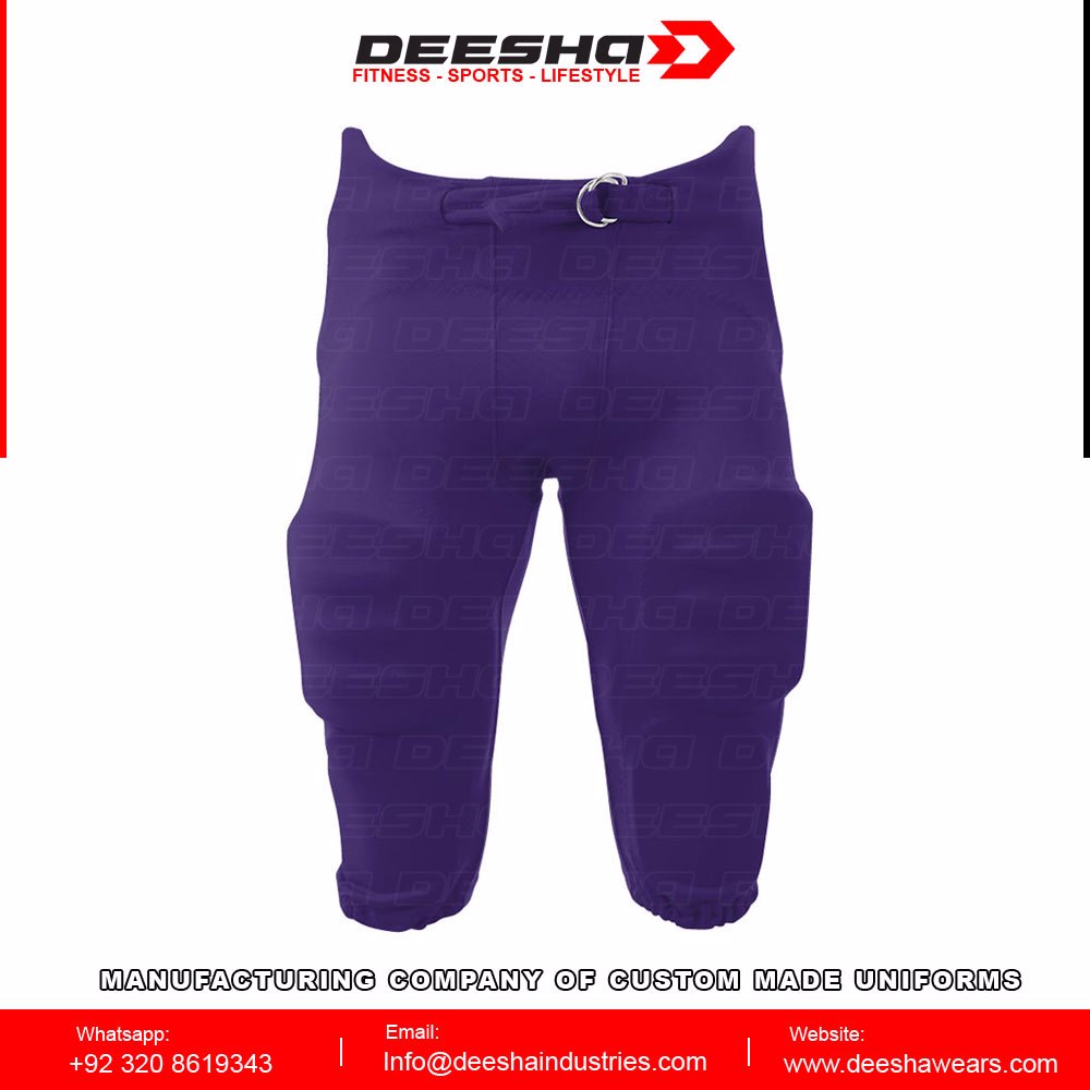 Custom Men Series Solid Integrated Football Pants 1 - view 2