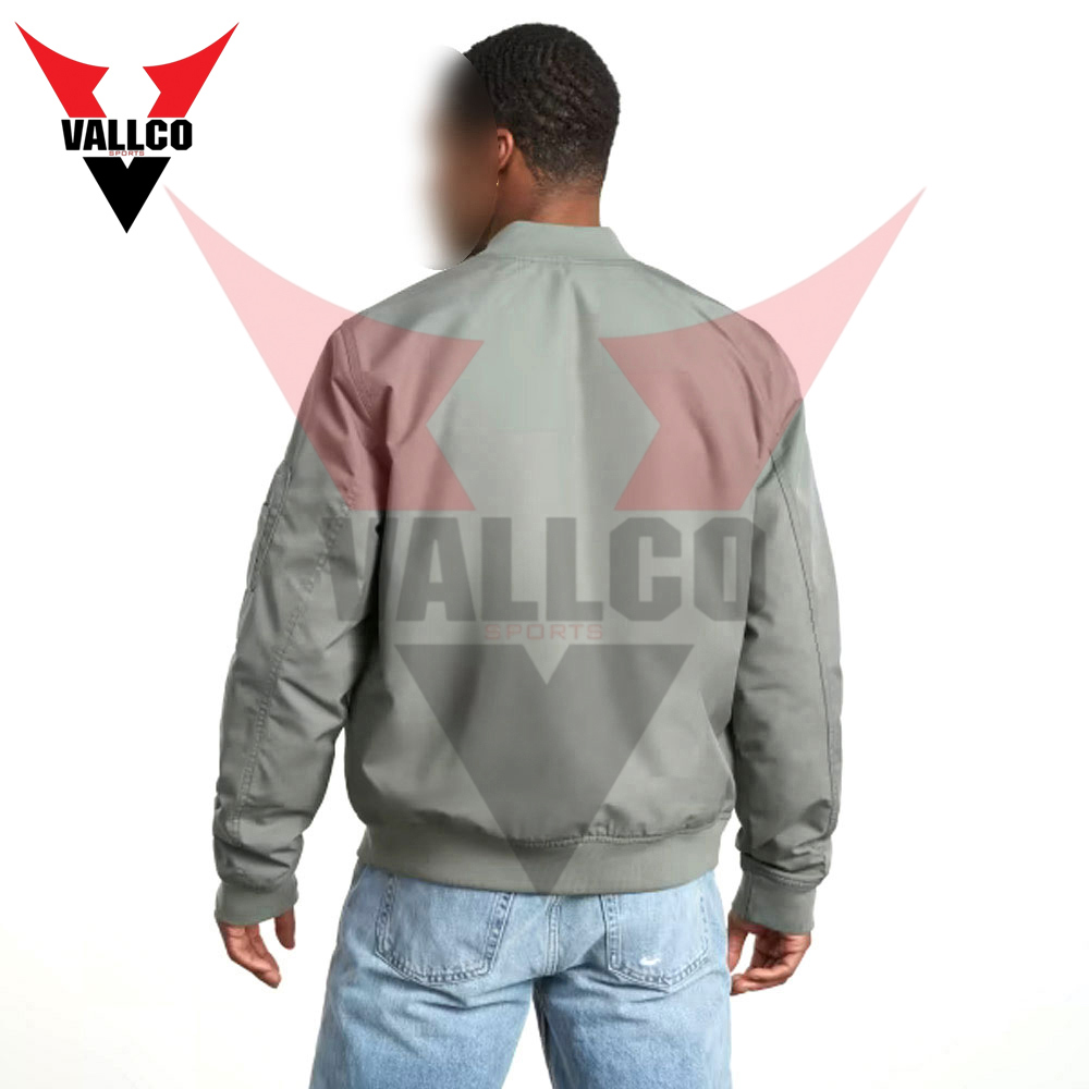 Wholesale Rate Breathable Unique Design Full Zipper Men Outer Wear Bomber Jacket - view 2