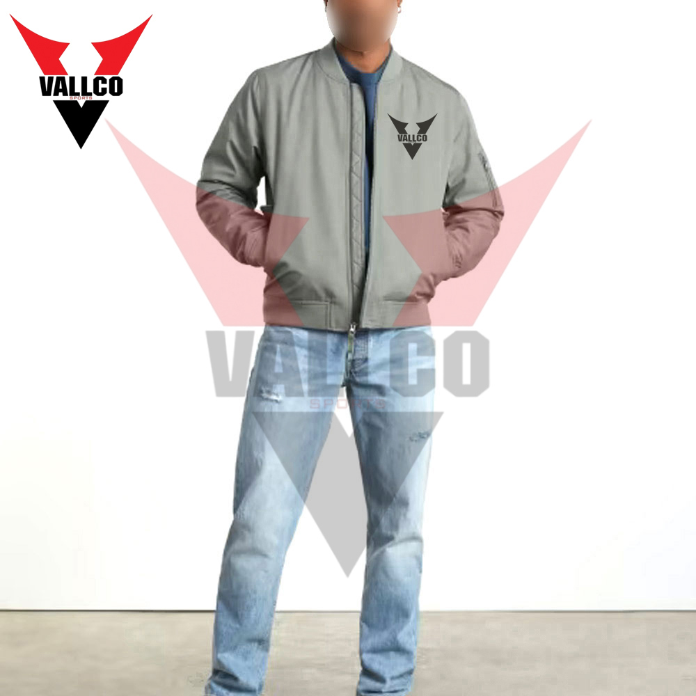 Wholesale Rate Breathable Unique Design Full Zipper Men Outer Wear Bomber Jacket - view 8