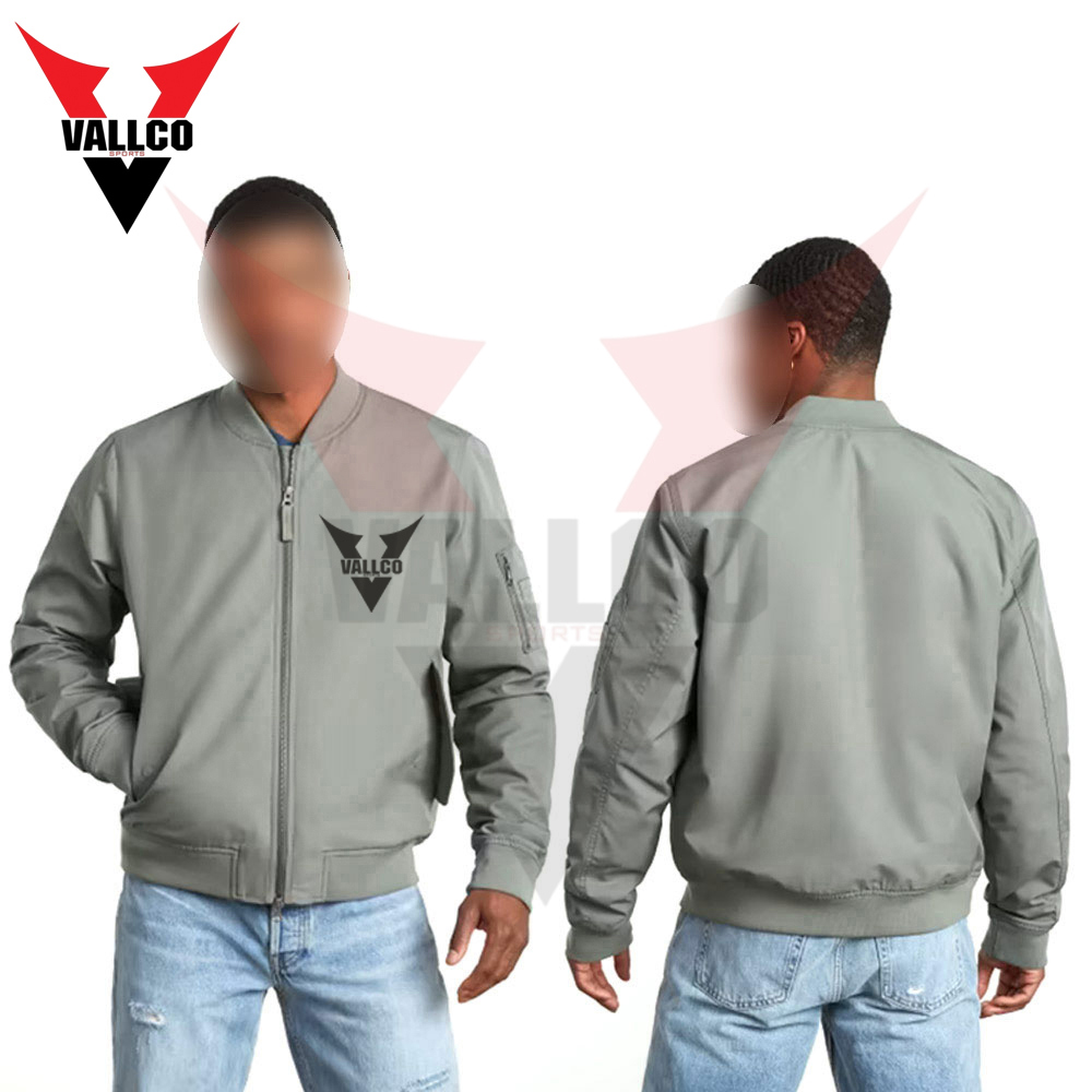 Wholesale Rate Breathable Unique Design Full Zipper Men Outer Wear Bomber Jacket - view 16