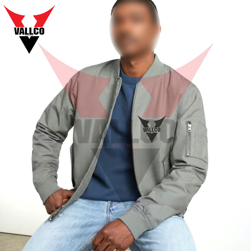 Wholesale Rate Breathable Unique Design Full Zipper Men Outer Wear Bomber Jacket - view 17