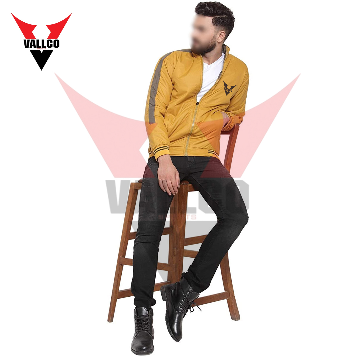In One Solid Color Make Own Best Supplier Competitive Price Men Outer Wear Bomber Jacket - view 3