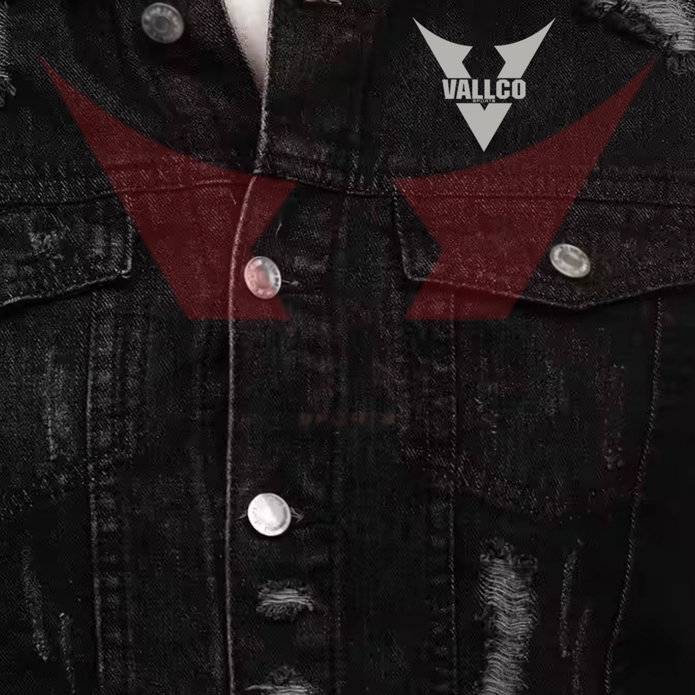 High Quality OEM Custom Cotton Wool In Black Color Casual Denim Winter Jackets For Men - view 12