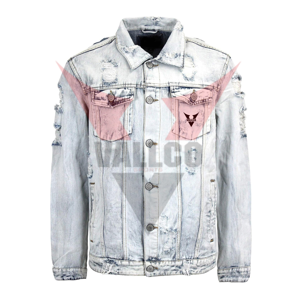 2024 In Reasonable Price Customized Made Unique Design Men Outer Wear Denim Jacket