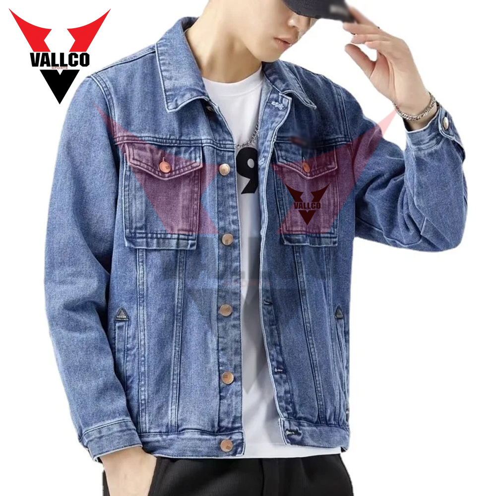 Make Your Own High Quality Best Selling Casual Wear Soft Touch Fabric Men Out Door Wear Denim Jacket - view 6