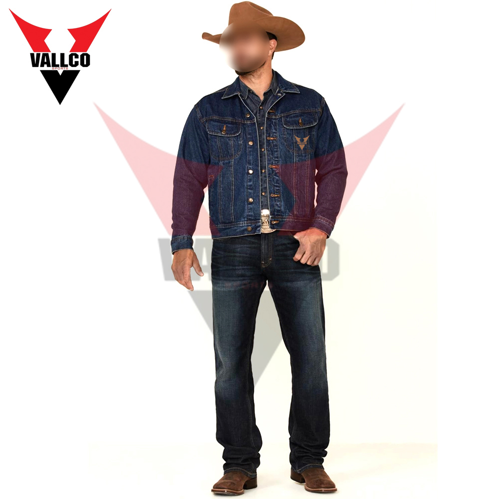Comfortable Blue Color Make Own Newest Style OEM Service Best Soft Fabric Men Denim Jackets - view 7