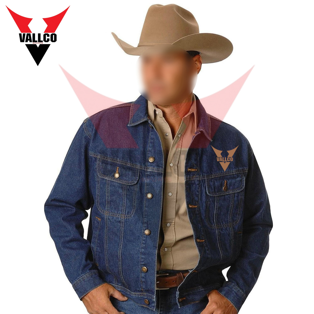 Comfortable Blue Color Make Own Newest Style OEM Service Best Soft Fabric Men Denim Jackets - view 8