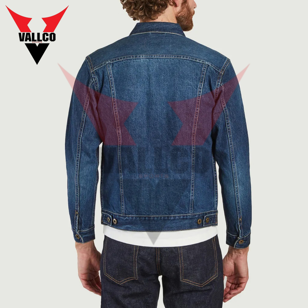Blue Color Good Selling Highest Quality Comfortable Best Fabric Winter Wear Men Denim Jackets - view 8