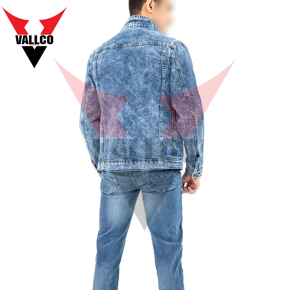 Personalized Popular Product Highest Quality Customized Logo Men Casual Wear Denim Jacket - view 2