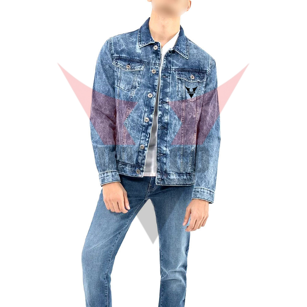 Personalized Popular Product Highest Quality Customized Logo Men Casual Wear Denim Jacket - view 8