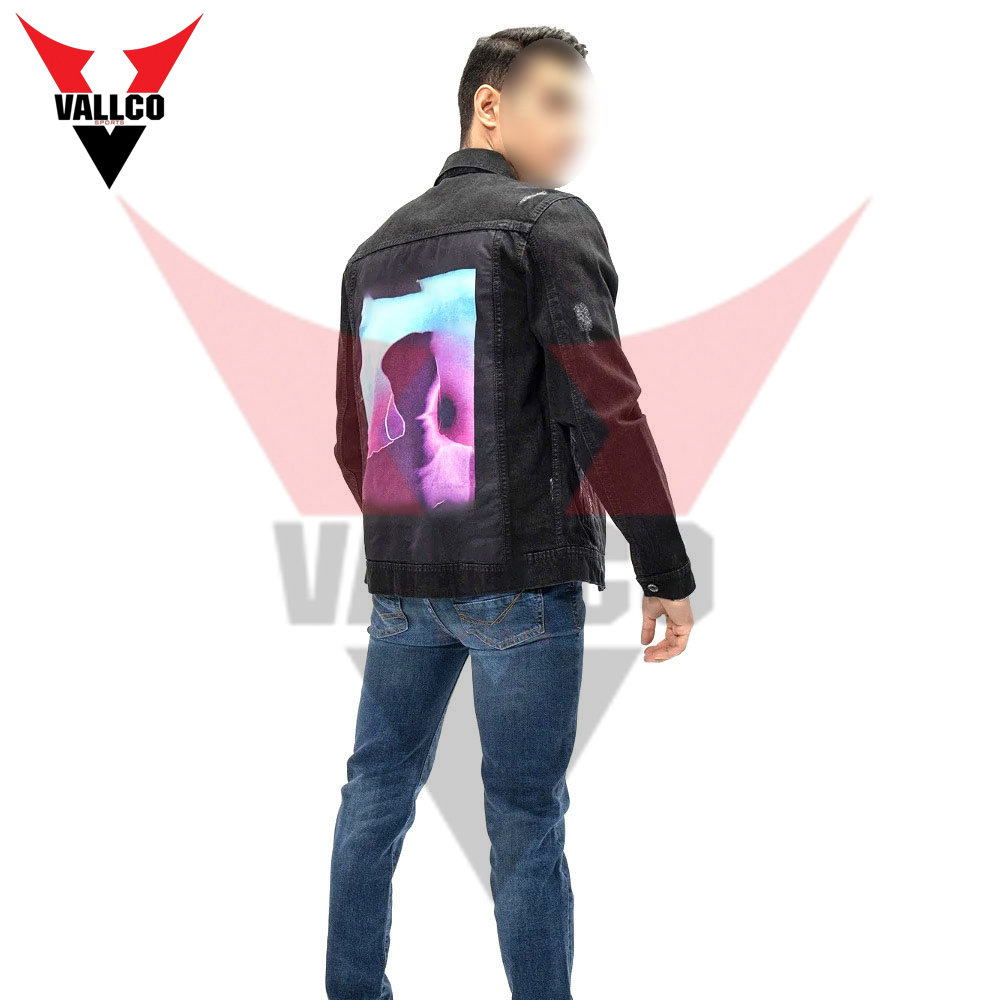 Best Sale New Branded Product Men Jacket, Customized Logo Print Fashion Wear Denim Jacket - view 2