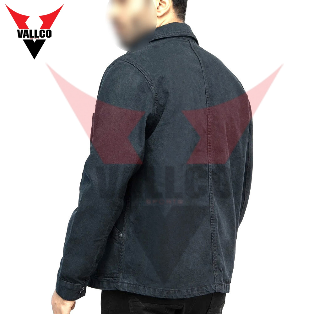 In Two Different Color Contrast Best Material Breathable Product Men Casual Wear Denim Jacket - view 2