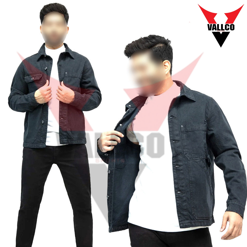 In Two Different Color Contrast Best Material Breathable Product Men Casual Wear Denim Jacket - view 5