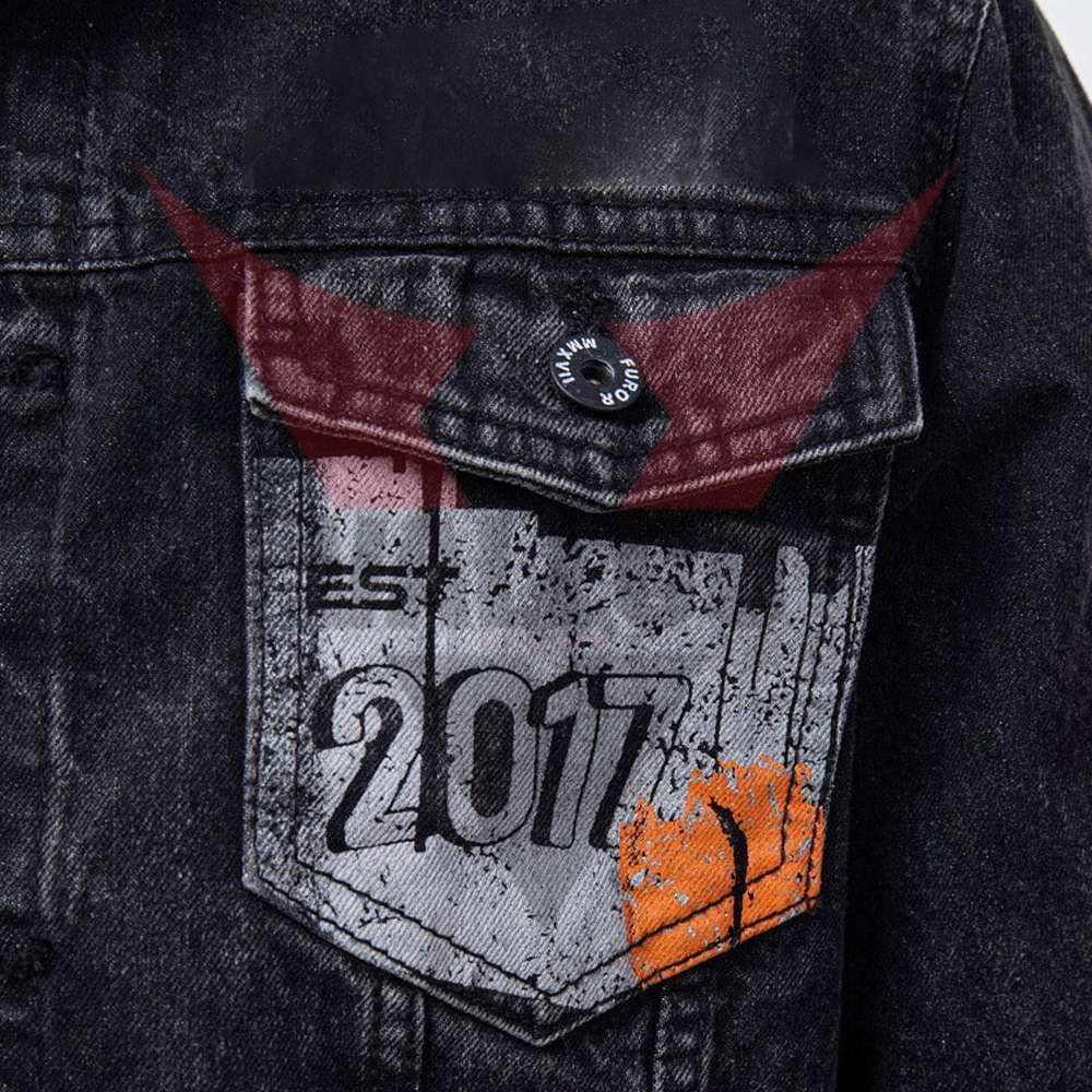 Top Sale Best Material Fabric Men Denim Jacket In Black Color Fashion Wear Product Men Denim Jacket  - view 12