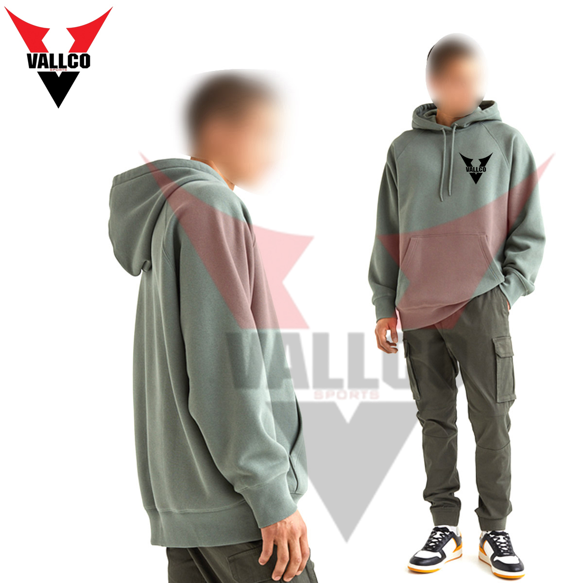 2024 New Arrival Cotton Polyester Pullover Style Kangaroo Pocket Fall Winter Oversize Hoodies - view 4