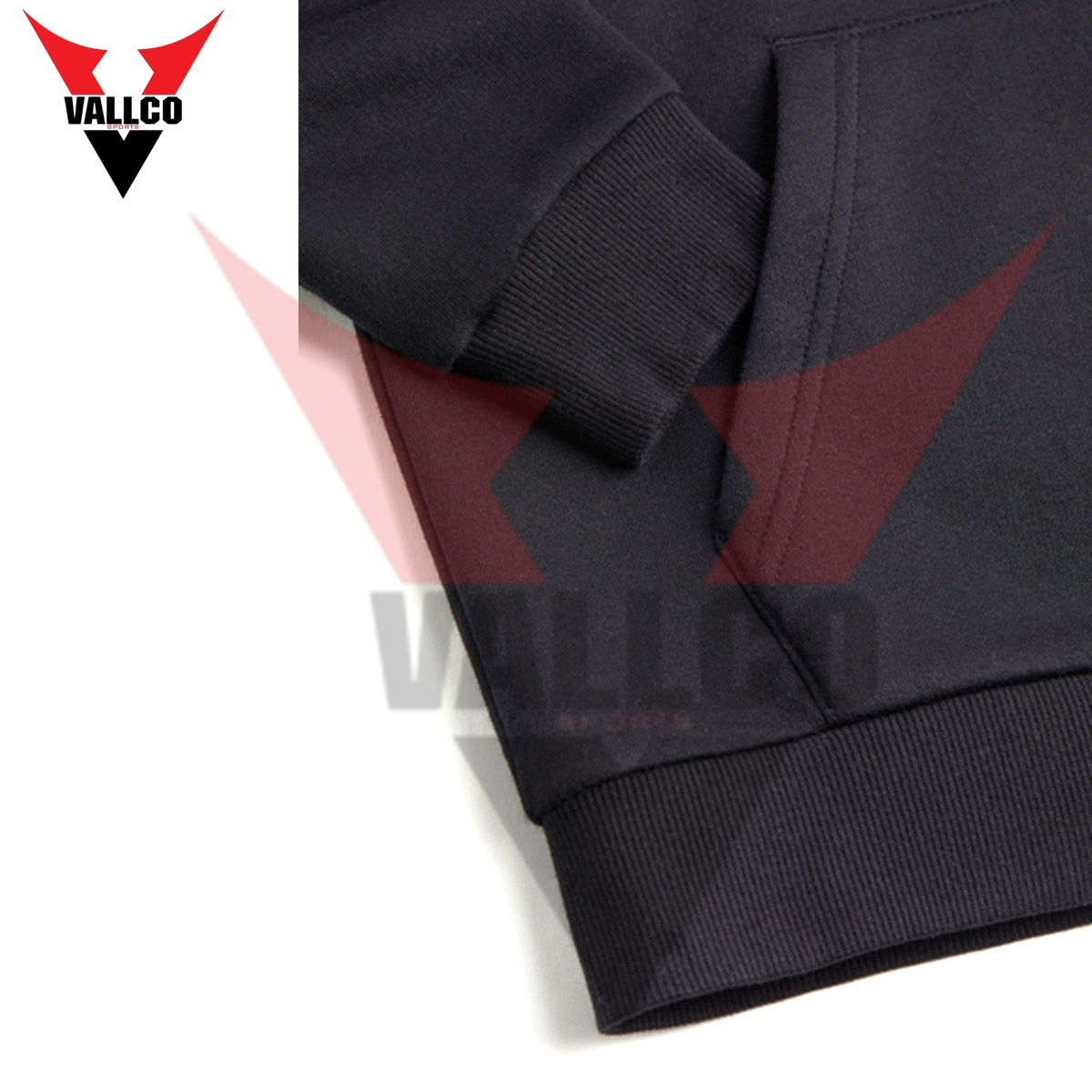 In Black Color Customized Logo Print New Arrival Breathable Men Wear Pullover Style Oversize Hoodies - view 4
