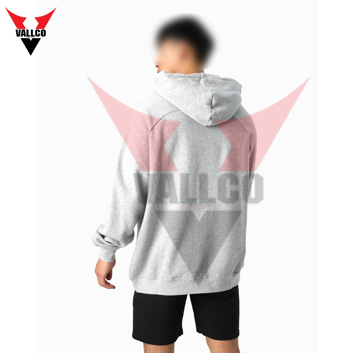 Outer Wear  Loose Fit Light Grey Color High Quality Comfortable Men Oversize Hoodies - view 2