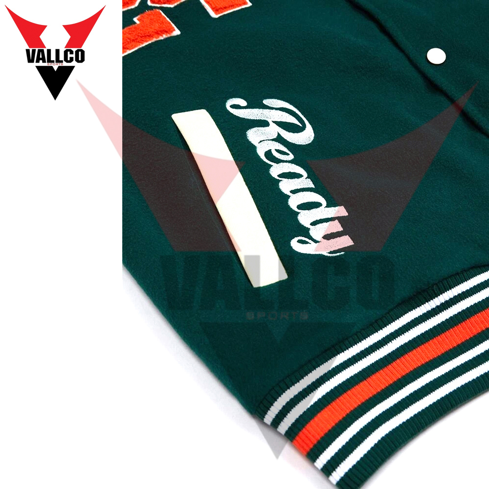 Premium Quality Wholesale Rate OEM Service Breathable Fabric Men Wear Varsity Jackets - view 12