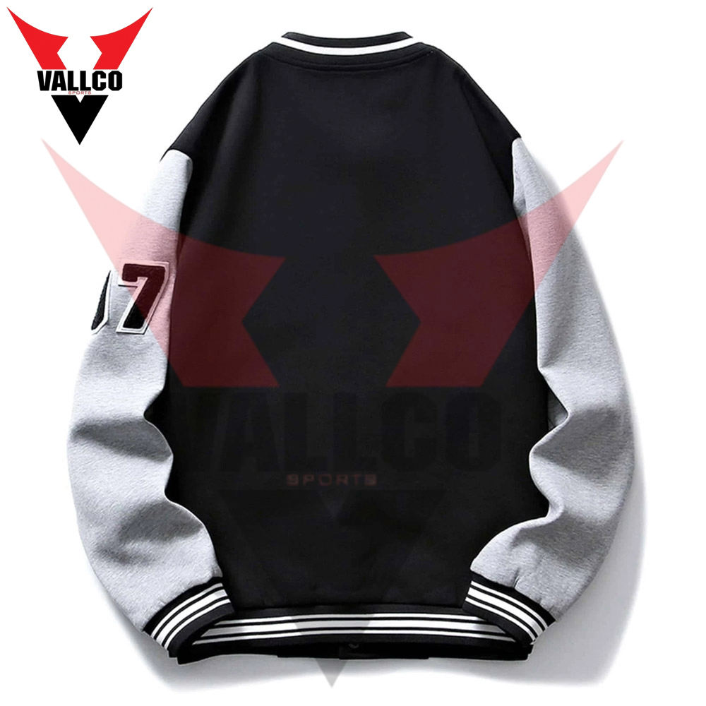 Hot Selling OEM Wholesale Custom Logo Print Unique Style Outer Wear Varsity Jackets - view 6