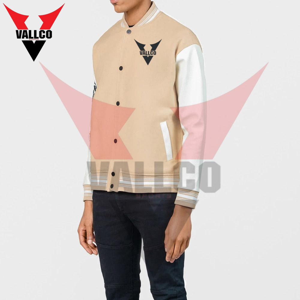 2024 Customized New Men's Varsity Jackets , Turn Down Shoulder Varsity Jacket For Men - view 4