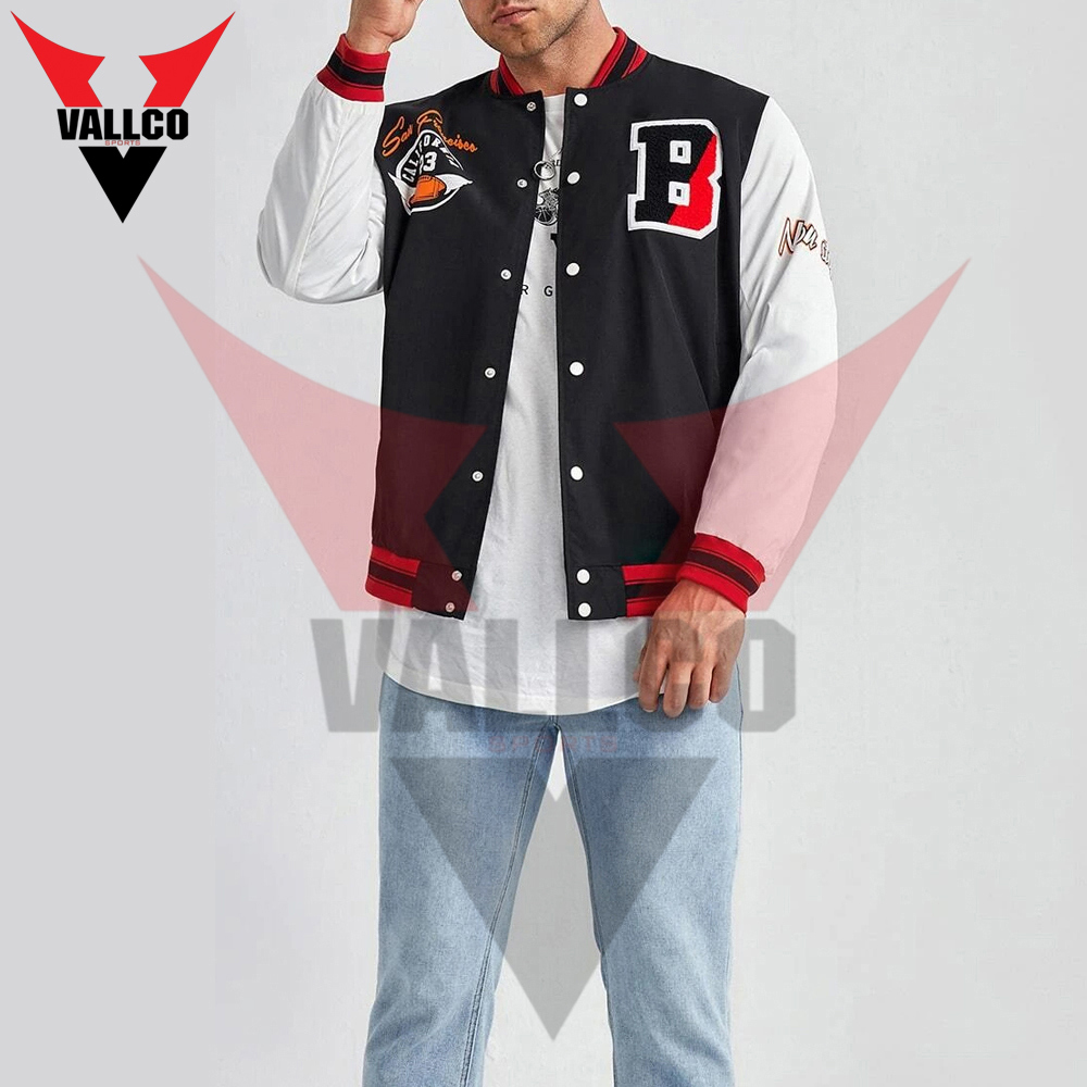 Fashion Wear Made In Pakistan OEM Service Best Material Breathable Product Varsity Jackets - view 7