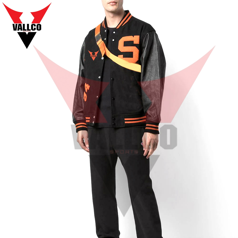 Breathable High Quality Unique Hip Hop Design Men Clothing Wear Winter Varsity Jackets - view 7