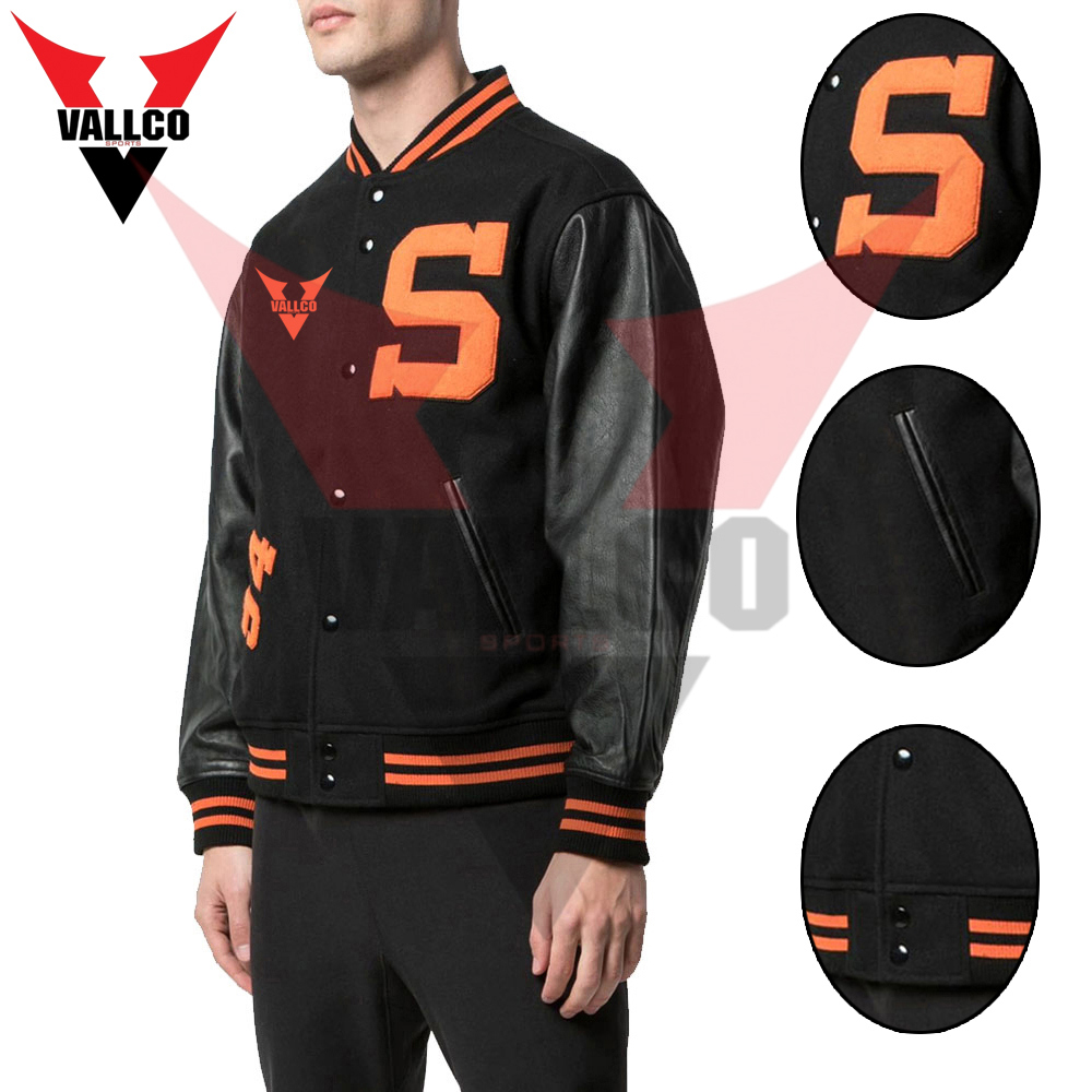 Breathable High Quality Unique Hip Hop Design Men Clothing Wear Winter Varsity Jackets - view 12