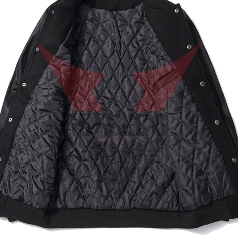 Green Color Block Best Supplier Latest Style In Different Design Men Street Wear Varsity Jackets - view 3