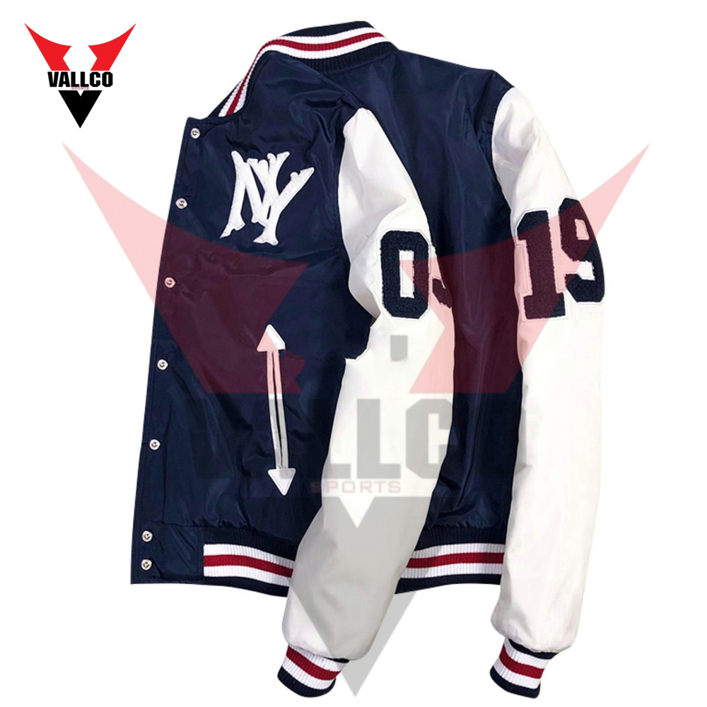 Make Your Own Breathable Best Soft Fabric Newest Style Latest Design Men Wear Varsity Jackets - view 5