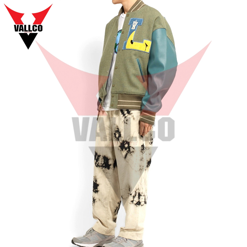 2024 Red And White Contrast Good Selling Highest Quality Make Own Men Outer Wear Varsity Jacket - view 7