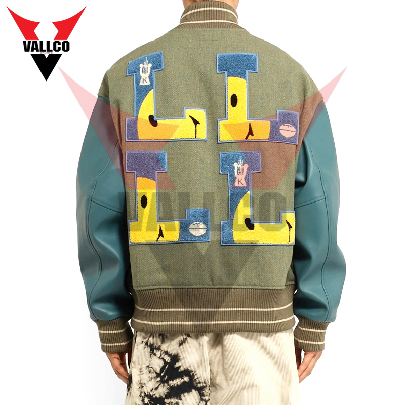 2024 Red And White Contrast Good Selling Highest Quality Make Own Men Outer Wear Varsity Jacket - view 10