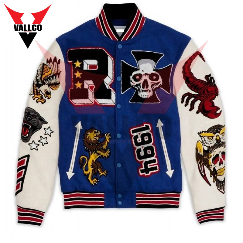 High Quality Make Own Best Supplier Breathable Newest Design Men Wear Varsity Jackets - view 5