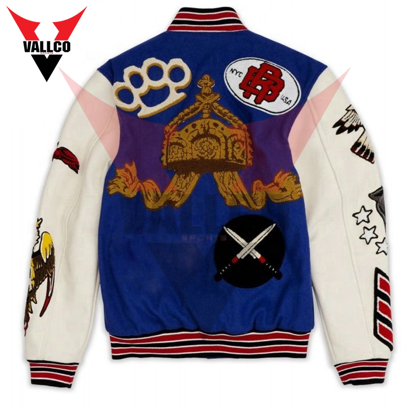 High Quality Make Own Best Supplier Breathable Newest Design Men Wear Varsity Jackets - view 6