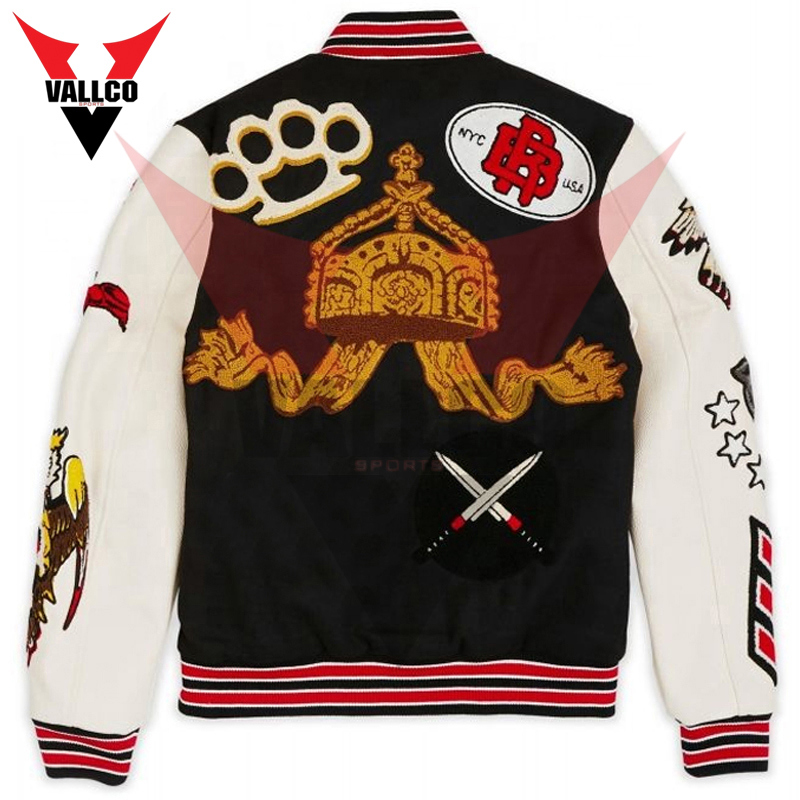 High Quality Make Own Best Supplier Breathable Newest Design Men Wear Varsity Jackets - view 8