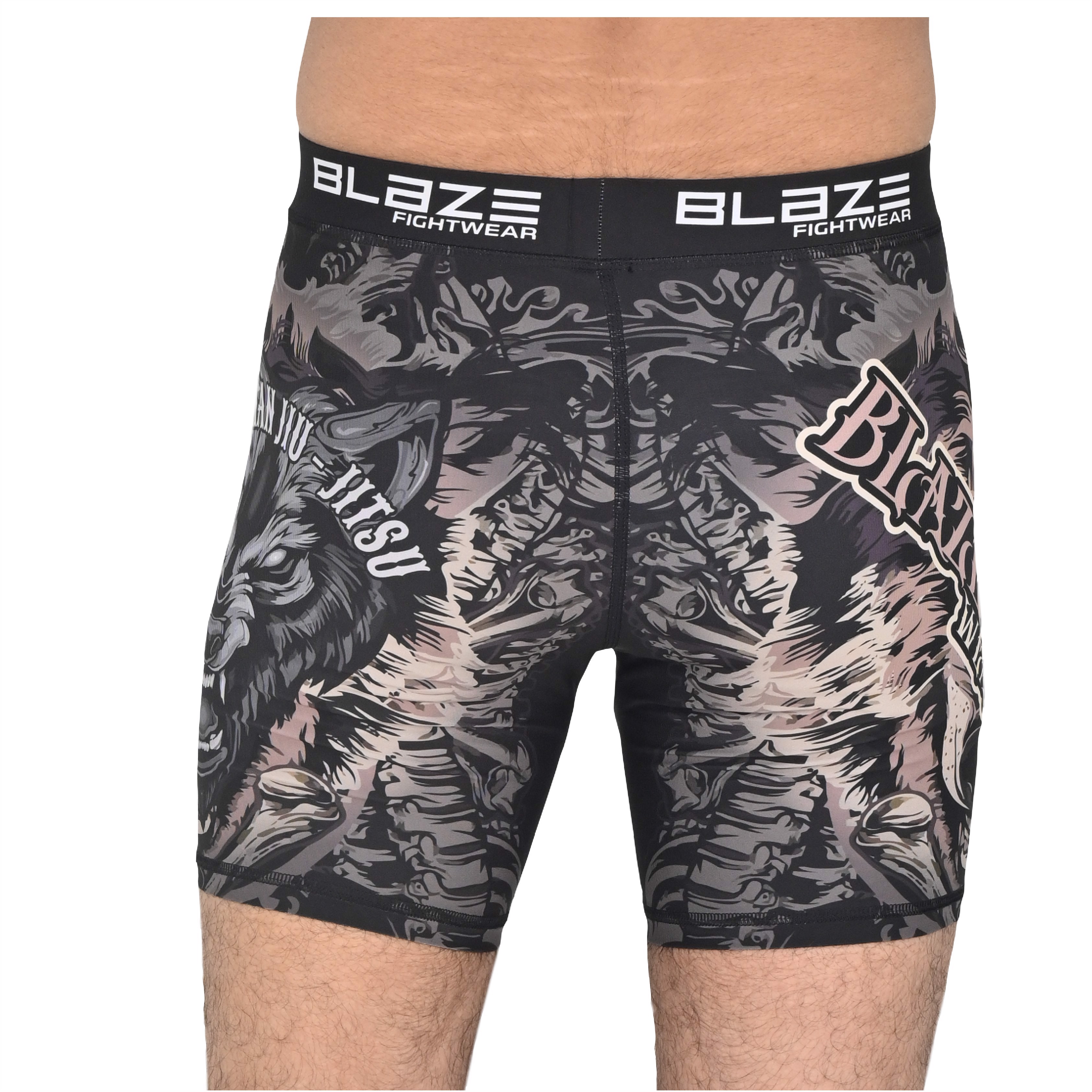 custom sublimation compression short running bjj workout short training and athlete compressinshort - view 4