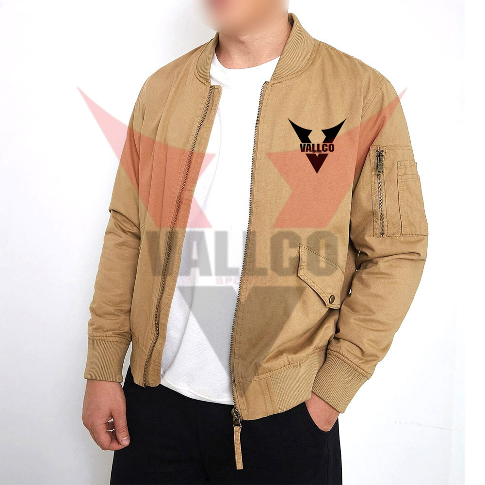 Golden Color Wholesale Rate Best Supplier New Arrival Unique Design Men Bomber Jacket
