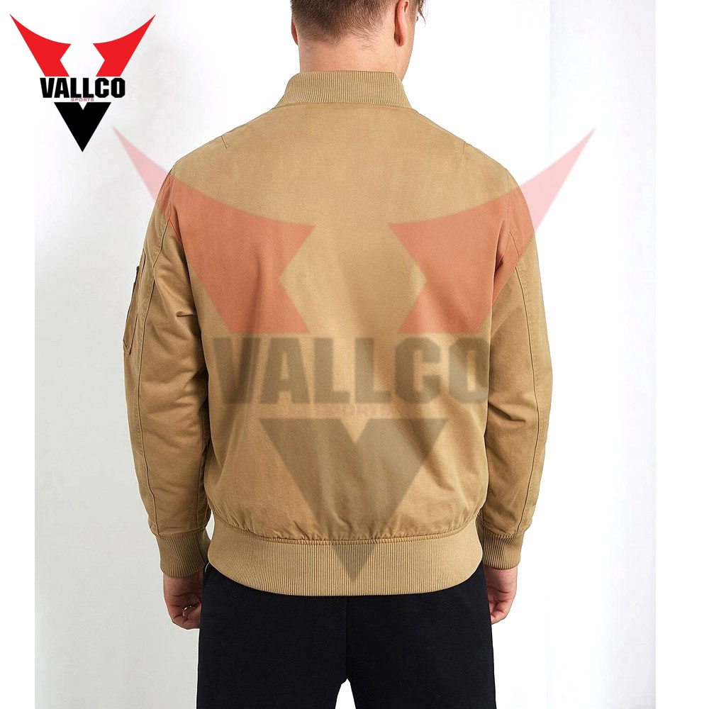 Golden Color Wholesale Rate Best Supplier New Arrival Unique Design Men Bomber Jacket - view 2
