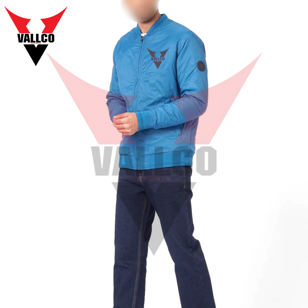  Blue Color Make Own Newest Style OEM Service Latest Style Best Soft Fabric Men Bomber Jackets - view 7