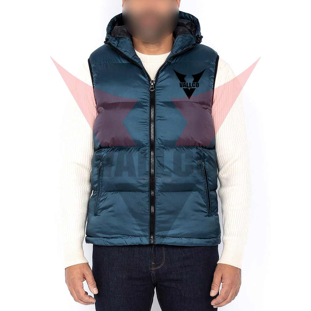 In One Solid Color Highest Quality Make Your Own Men Wear Sleeveless Puffer Jackets