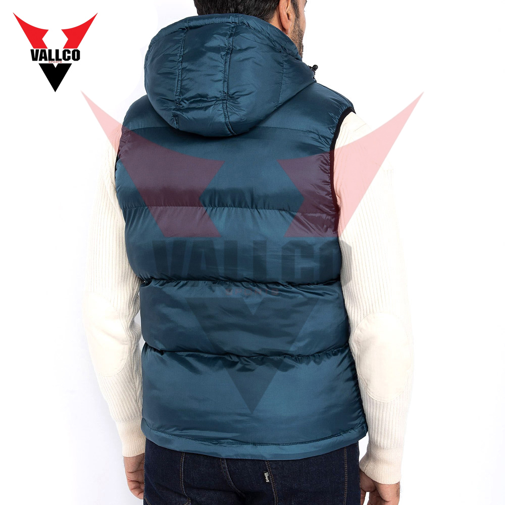 In One Solid Color Highest Quality Make Your Own Men Wear Sleeveless Puffer Jackets - view 10